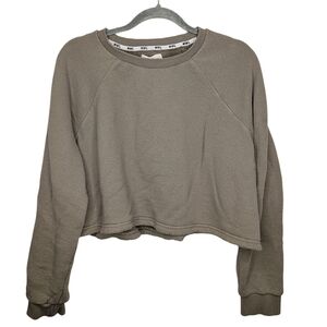 Madewell MWL Cropped Olive Sweatshirt Women’s XL